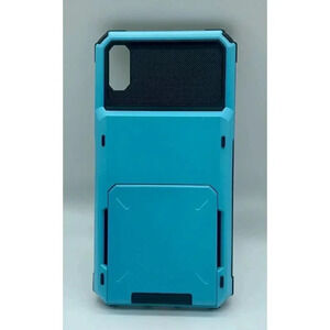 Vofolen Case For iPhone XS Max Wallet ID Slot 4 Credit Card Holder‎ Light Blue